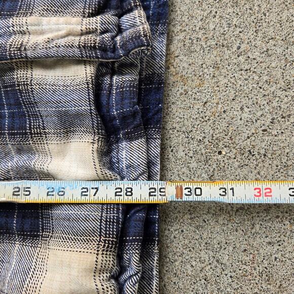 Vtg MOOSE CREEK Wide Plaid Pattern Outdoors Hooded Thermal Button Up Shirt XL - Picture 6 of 6